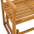 vidaXL Kerti Ringató Pad Természetes 110 x 59 x 97 cm Tömör Akácfa
