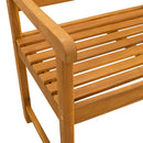 vidaXL Kerti pad Természetes 110 x 55,5 x 90 cm Tömör Akácfa