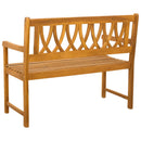 vidaXL Kerti pad Természetes 110 x 55,5 x 90 cm Tömör Akácfa
