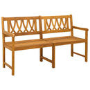 vidaXL Kerti pad Természetes 150 x 55,5 x 90 cm Tömör Akácfa