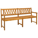 vidaXL Kerti pad Természetes 180 x 55,5 x 90 cm Tömör Akácfa
