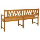 vidaXL Kerti pad Természetes 180 x 55,5 x 90 cm Tömör Akácfa