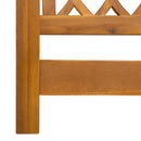 vidaXL Kerti hinta pad Természetes 110 x 56 x 58 cm Tömör Akácfa