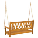 vidaXL Kerti hinta pad Természetes 110 x 56 x 58 cm Tömör Akácfa