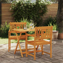 vidaXL Kerti pad 2 pcs Természetes 56 x 55,5 x 90 cm Tömör Akácfa