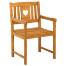 vidaXL Kerti pad 2 pcs Természetes 56 x 55,5 x 90 cm Tömör Akácfa