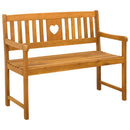 vidaXL Kerti pad Természetes 110 x 55,5 x 90 cm Tömör Akácfa