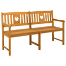 vidaXL Kerti pad Természetes 150 x 55,5 x 90 cm Tömör Akácfa