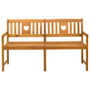 vidaXL Kerti pad Természetes 150 x 55,5 x 90 cm Tömör Akácfa