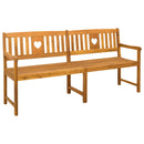 vidaXL Kerti pad Természetes 180 x 55,5 x 90 cm Tömör Akácfa