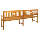 vidaXL Kerti pad Természetes 220 x 55,5 x 90 cm Tömör Akácfa