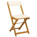vidaXL Kültéri bistro székek 2 pcs Krémfehér 40 x 53 x 80 cm