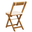 vidaXL Kültéri bistro székek 2 pcs Krémfehér 40 x 53 x 80 cm