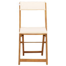 vidaXL Kültéri bistro székek 2 pcs Krémfehér 40 x 53 x 80 cm