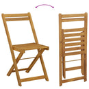 vidaXL Kültéri bistro székek 2 pcs Krémfehér 40 x 53 x 80 cm