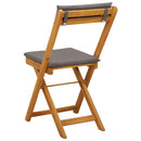 vidaXL Kültéri bistro székek 2 pcs Sötétszürke 40 x 53 x 80 cm