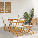 vidaXL Kültéri bistro székek 4 pcs Krémfehér 40 x 53 x 80 cm