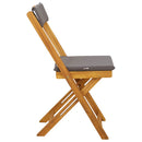 vidaXL Kültéri bistro székek 4 pcs Sötétszürke 40 x 53 x 80 cm