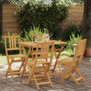 vidaXL Kültéri bistro székek 4 pcs Természetes 40 x 42 x 85 cm