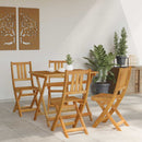vidaXL Kültéri bistro székek 4 pcs Természetes 40 x 42 x 85 cm