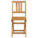 vidaXL Kültéri bistro székek 4 pcs Természetes 40 x 42 x 85 cm