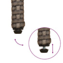 vidaXL Kerti székek 4 pcs Szürke és sötétszürke Polirattan és akác