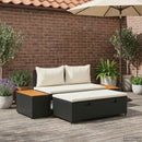vidaXL Kültéri kanapé szett 4 -Seater 4 pcs 55 x 30 x 39 cm