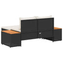 vidaXL Kültéri kanapé szett 4 -Seater 4 pcs 55 x 30 x 39 cm