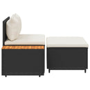 vidaXL Kültéri kanapé szett 4 -Seater 4 pcs 55 x 30 x 39 cm
