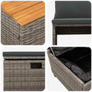 vidaXL Kültéri kanapé szett 4 -Seater 4 pcs 55 x 30 x 39 cm