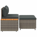 vidaXL Kültéri kanapé szett 4 -Seater 4 pcs 55 x 30 x 39 cm