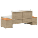 vidaXL Kültéri kanapé szett 4 -Seater 4 pcs 55 x 30 x 39 cm