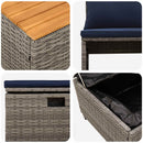 vidaXL Kültéri kanapé szett 4 -Seater 4 pcs 55 x 30 x 39 cm