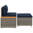 vidaXL Kültéri kanapé szett 4 -Seater 4 pcs 55 x 30 x 39 cm