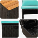 vidaXL Kültéri kanapé szett 4 -Seater 4 pcs 55 x 30 x 39 cm