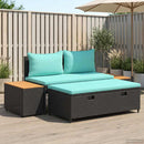 vidaXL Kültéri kanapé szett 4 -Seater 4 pcs 55 x 30 x 39 cm