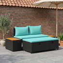 vidaXL Kültéri kanapé szett 4 -Seater 4 pcs 55 x 30 x 39 cm