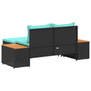 vidaXL Kültéri kanapé szett 4 -Seater 4 pcs 55 x 30 x 39 cm