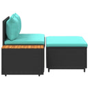 vidaXL Kültéri kanapé szett 4 -Seater 4 pcs 55 x 30 x 39 cm
