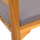 vidaXL Rózsapad Természetes 114 x 46 x 82,5 cm Tömör Akácfa