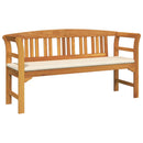 vidaXL Rózsapad Természetes 157 x 46 x 82,5 cm Tömör Akácfa