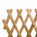 vidaXL Bővíthető rács kerítés 2 pcs Világos Barna 100 x 105 cm Bambusz