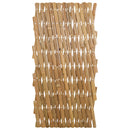 vidaXL Bővíthető rács kerítés 2 pcs Világos Barna 100 x 105 cm Bambusz