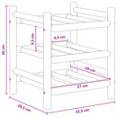 vidaXL Borágas Természetes 32,5 x 29,5 x 36 cm Bambusz