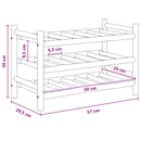 vidaXL Borágas Természetes 57 x 29,5 x 36 cm Bambusz