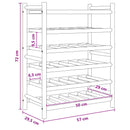 vidaXL Borágas Természetes 57 x 29,5 x 72 cm Bambusz