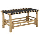 vidaXL Kerti pad 80 x 38 x 40 cm Bambusz Természetes Négyszögletes