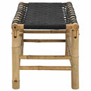 vidaXL Kerti pad 80 x 38 x 40 cm Bambusz Természetes Négyszögletes