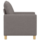vidaXL Kanapé Tópszínű 76 x 81 x 87,5 cm Szövet