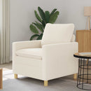 vidaXL Kanapé Krémszínű 76 x 81 x 87,5 cm Szövet